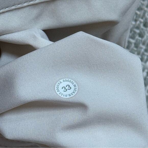 Lululemon City Sleek 5 Pocket Wide-Leg High Rise 7/8 Length Pant White Opal 33 - Picture 10 of 10